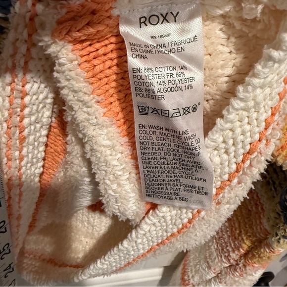Roxy Multicolor Striped Pullover Knit Sweater - Picture 8 of 8